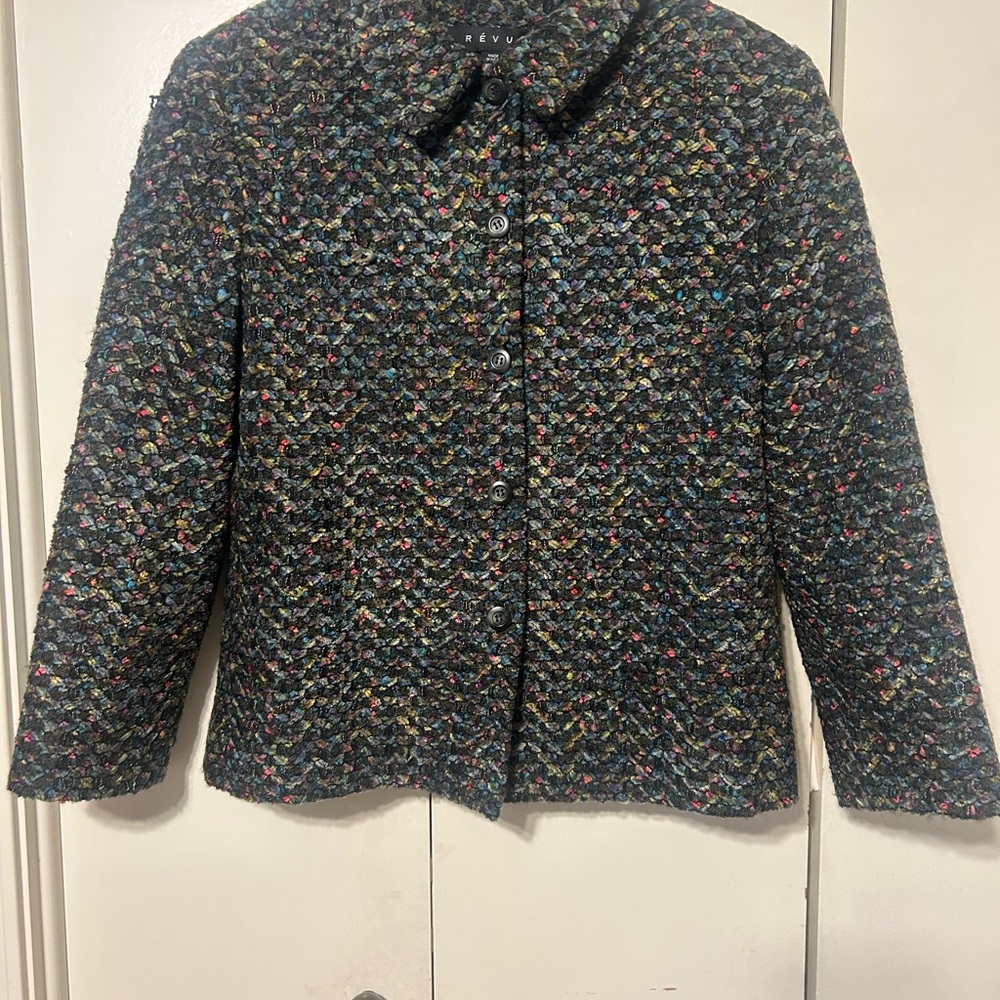 Women’s  Blazer Jacket with Textured Knit